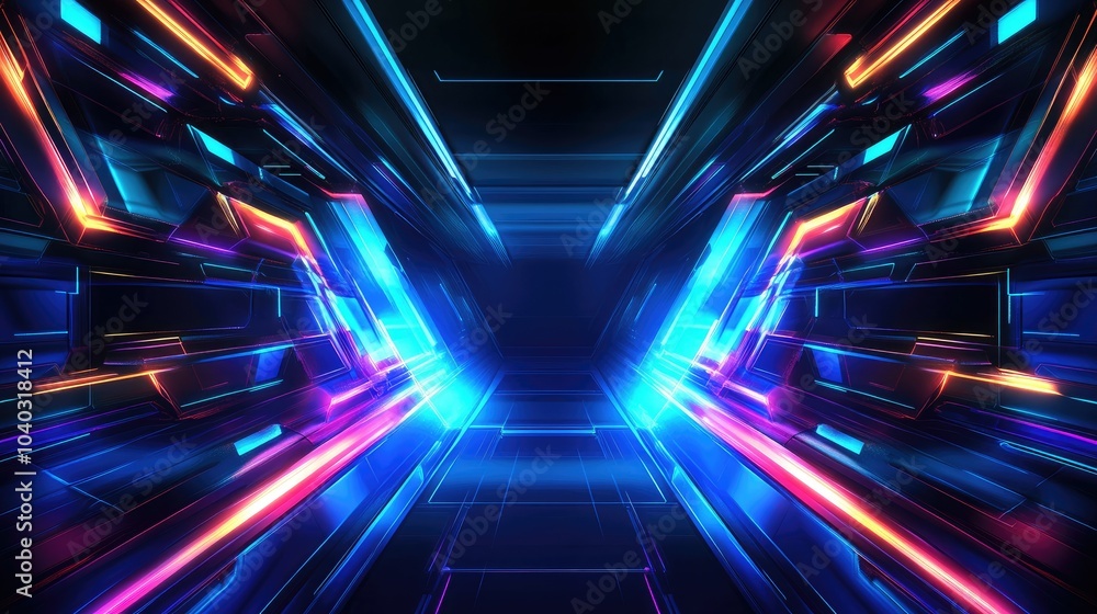 Fototapeta premium Abstract holographic designs futuristic backdrops