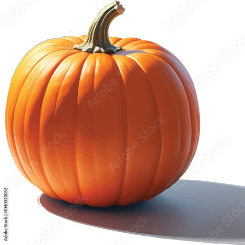 Pumpkin with a soft orange hue
