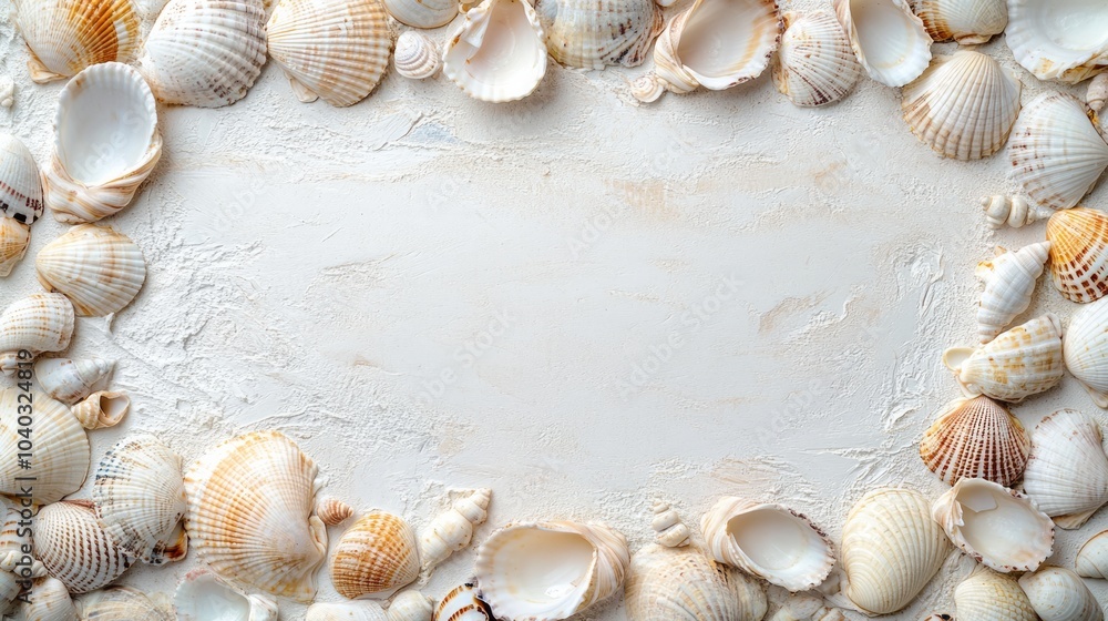 A border of seashells, A border of seashells,