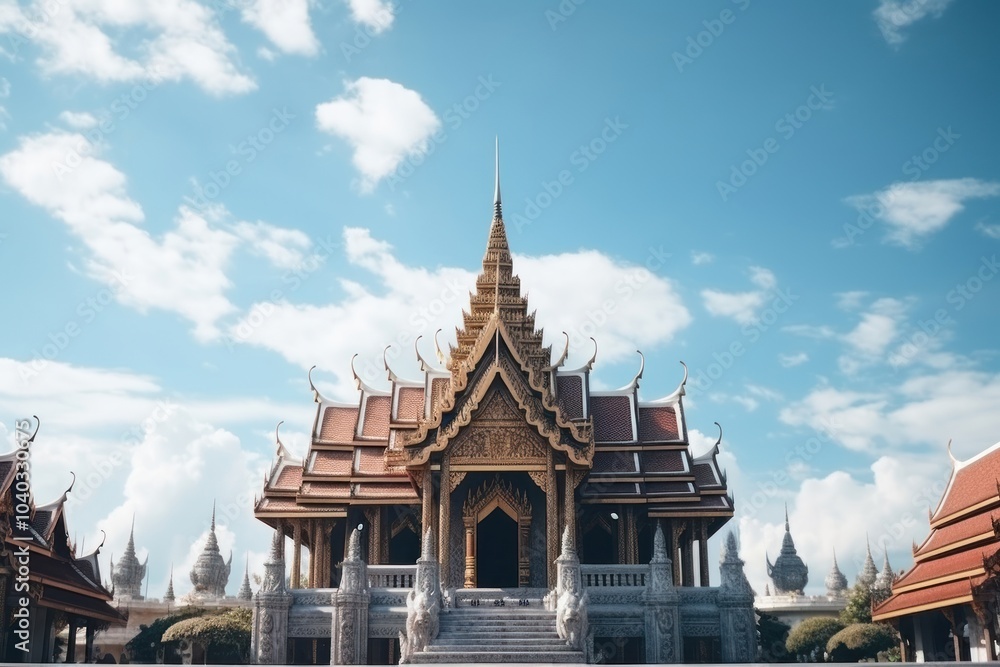 Temple architecture building outdoors. Temple architecture building outdoors.
