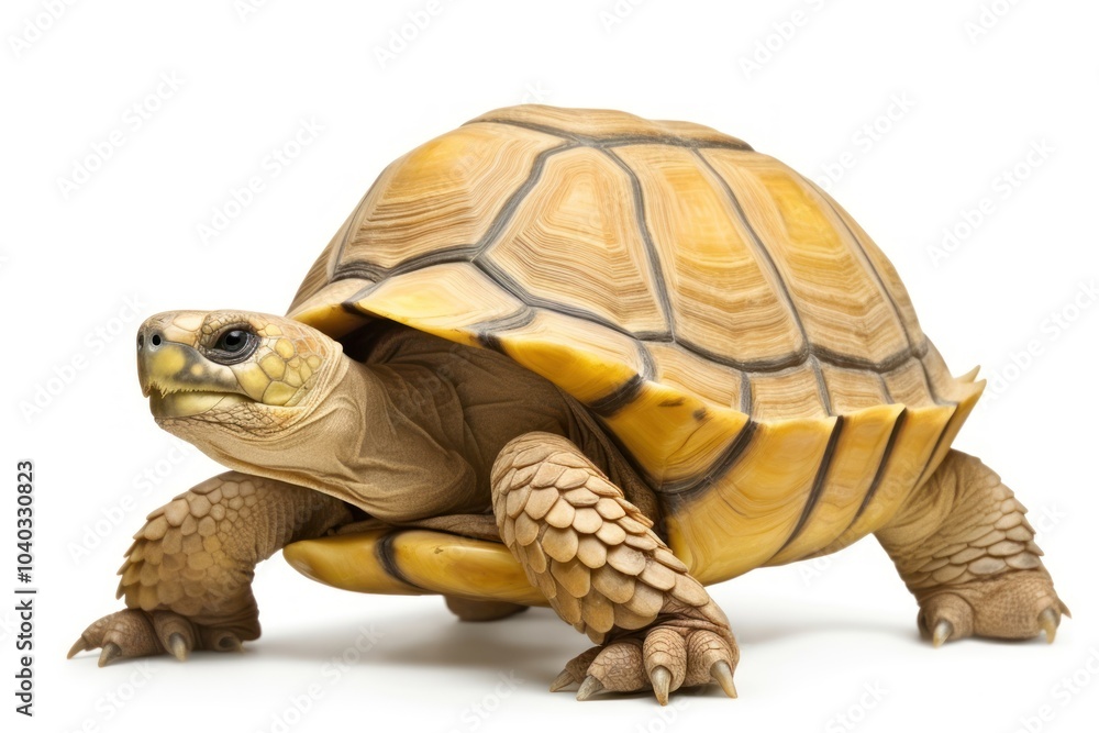 Obraz premium Reptile animal white background wildlife.