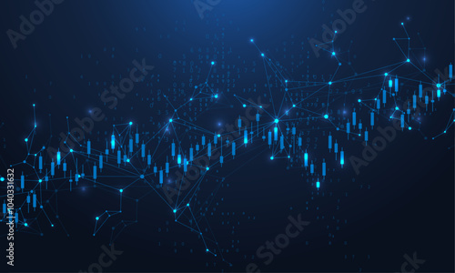 Finance and money technology background concept of business prosperity and asset management . Creative graphic economy and financial growth. Vector illustration