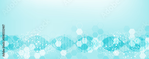 Structure molecule DNA, atom, neurons. Science concept amino acid Arginine Arg and structural chemical formula. Medical, technology, chemistry and scientific concept. Vector illustration