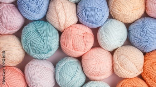 a pile of soft yarn balls in a variety of colors. 