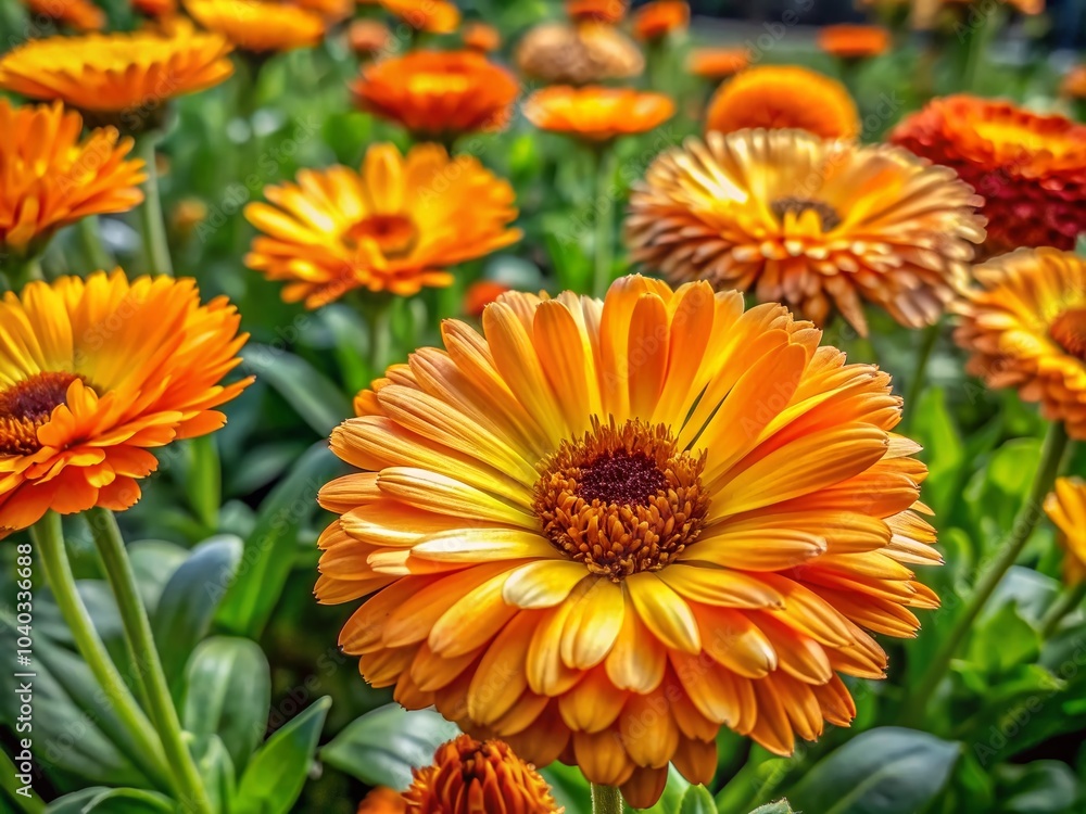 Vibrant Calendula Flowers Isolated on White Background for Natural Beauty and Floral Design Vibrant Calendula Flowers Isolated on White Background for Natural Beauty and Floral Design