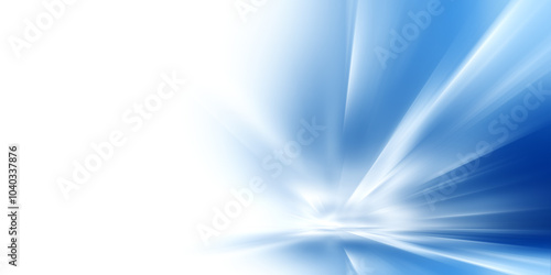 Abstract futuristic background with glowing blue light effect. High speed. Hi-tech. Abstract technology background concept