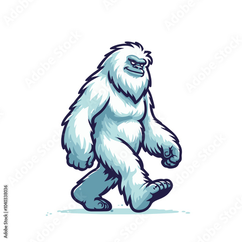 Mysterious beast modern style cool yeti  sports logo mascot