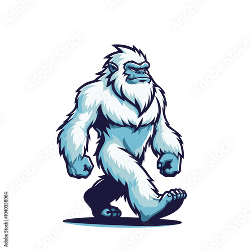 Mysterious beast modern style cool yeti  sports logo mascot