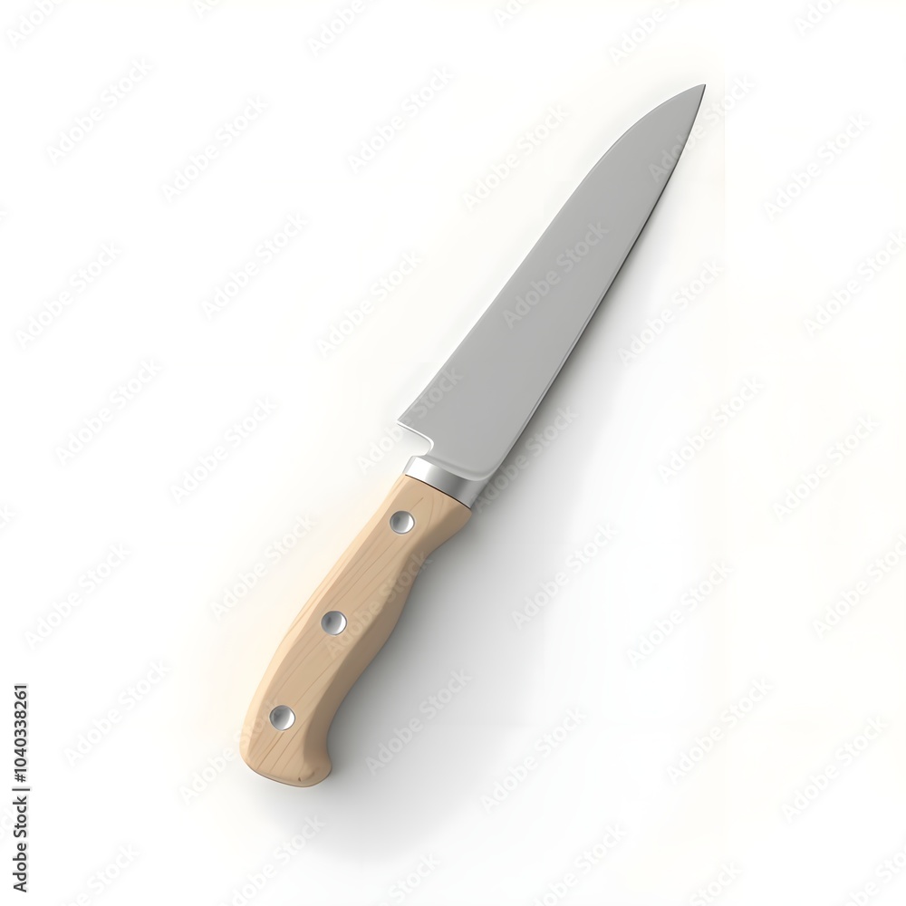 Kitchen Chef Knife with Wooden Handle
Kitchen Chef Knife with Wooden Handle