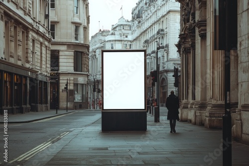a london street pavement advertising board, we see the advertising board front, straight on, the board is blank white --ar 3:2 --style raw --v 6.1 Job ID: cc6b7fd0-93bb-43d0-bc46-5e23e14912f7