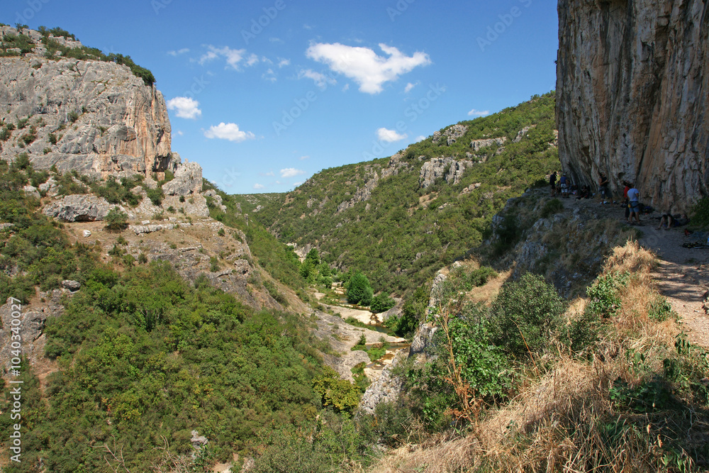 Ballikayalar Canyon is located in Gebze, Turkey. It is a popular tourist area. Ballikayalar Canyon is located in Gebze, Turkey. It is a popular tourist area.