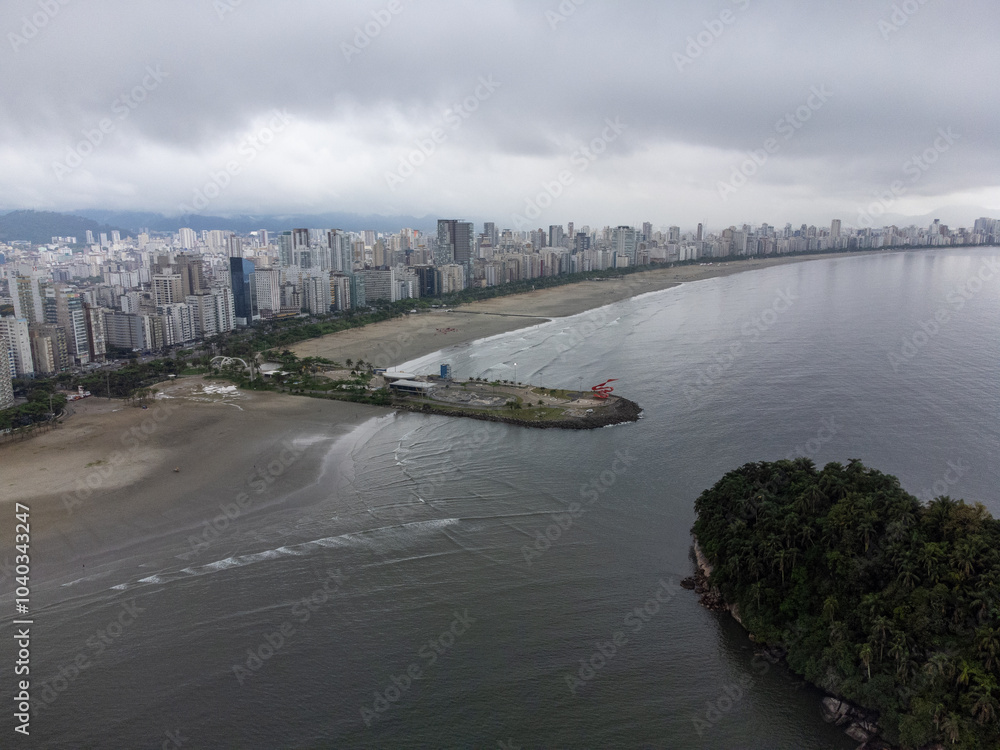 Cloudy day at São Vicente beach Cloudy day at São Vicente beach