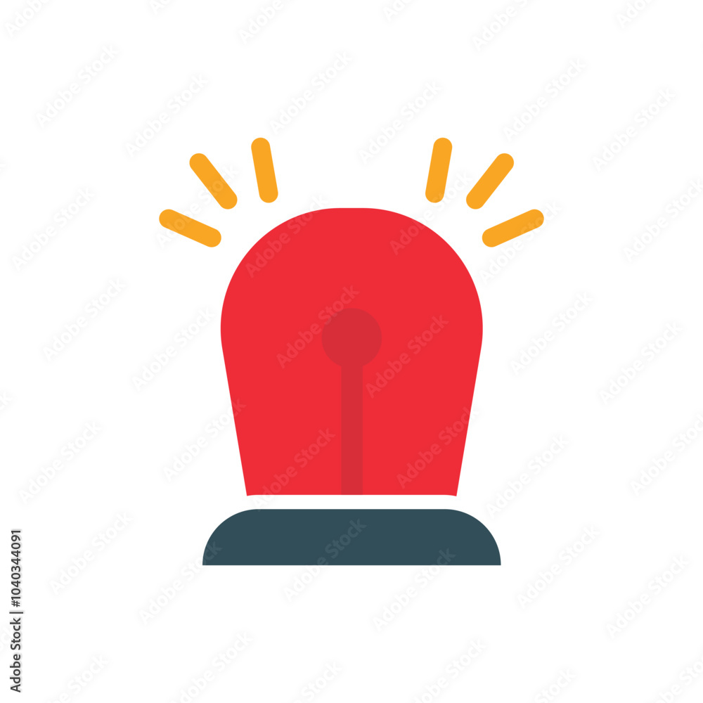 red siren icon logo symbol red siren icon logo symbol