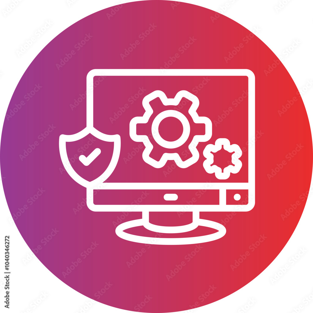 Security Audit vector icon style Security Audit vector icon style