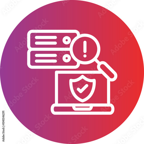 Vulnerability Assessment vector icon style