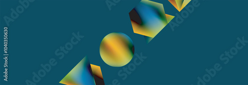 Fluid color geometric shapes abstract background. Vector Illustration For Wallpaper, Banner, Background, Card, Book Illustration, landing page