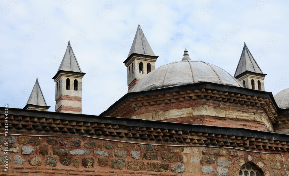 Fototapeta premium Coban Mustafa Pasha Mosque and Tomb, located in Gebze, Kocaeli, Turkey, was built by Mimar Sinan in the 16th century.