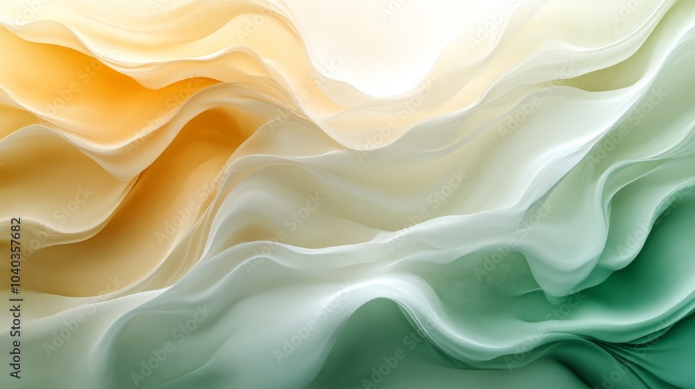 Abstract background with light brown and green and golden yellow colors, smooth lines, light gradient, soft curves, minimalist design. Abstract background with light brown and green and golden yellow colors, smooth lines, light gradient, soft curves, minimalist design.