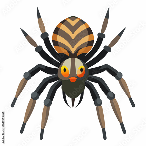 Brazilian wandering Spider vector illustration 