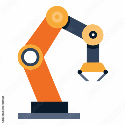 Robotic arm vector illustration