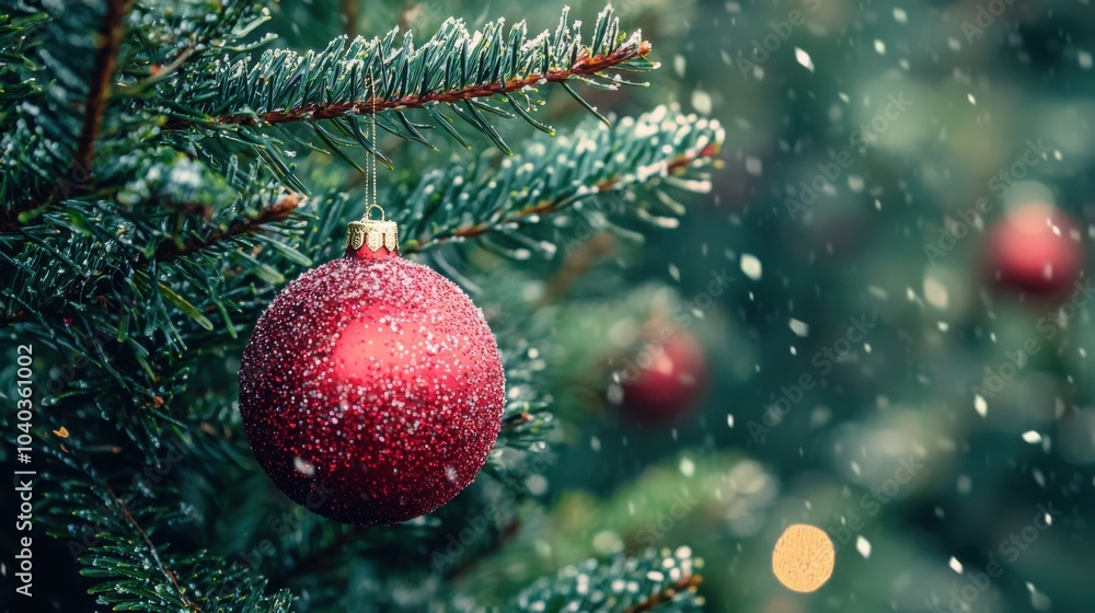 Close-up view of a Christmas tree background Close-up view of a Christmas tree background