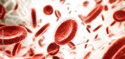 Red blood cells clustered together, surrounded by plasma, illustrating a detailed view of blood composition