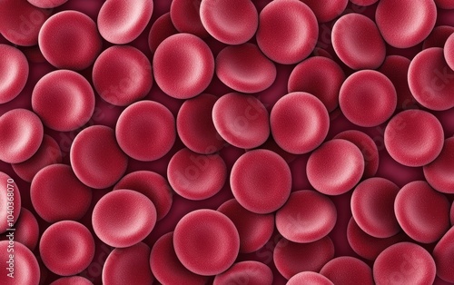 Close-up of a microscope view of red blood cells, highlighting their structure and the role they play in health photo