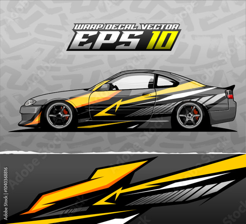 Livery Car Wrap Design Vector