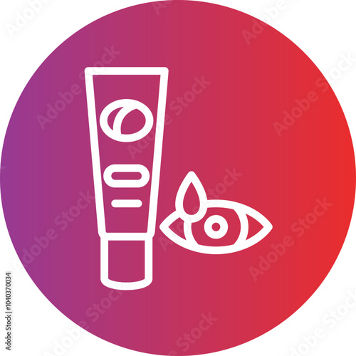 Eye cream vector icon style