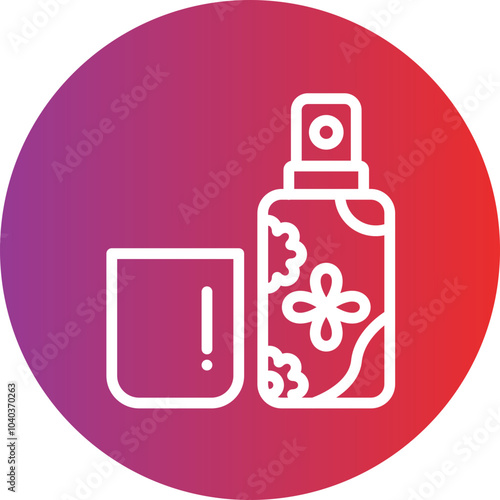Face moisturizer vector icon style