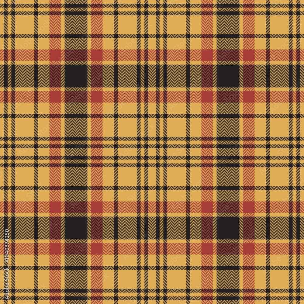 Plaid seamless pattern in orange. Check fabric texture. Vector textile print. Plaid seamless pattern in orange. Check fabric texture. Vector textile print.