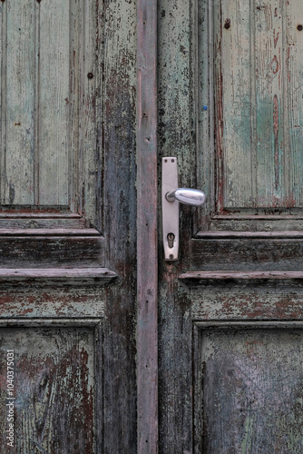 Old wooden door details