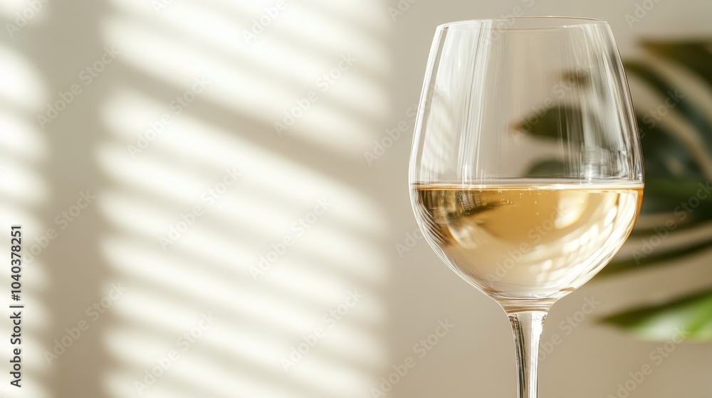 A refined wine glass holds golden liquid that captures surrounding light and shadows, embodying a serene and sophisticated atmosphere of elegance. A refined wine glass holds golden liquid that captures surrounding light and shadows, embodying a serene and sophisticated atmosphere of elegance.