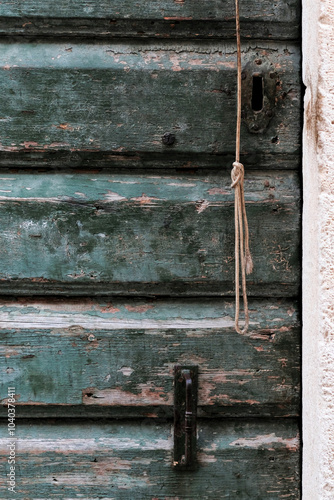 Old wooden door details