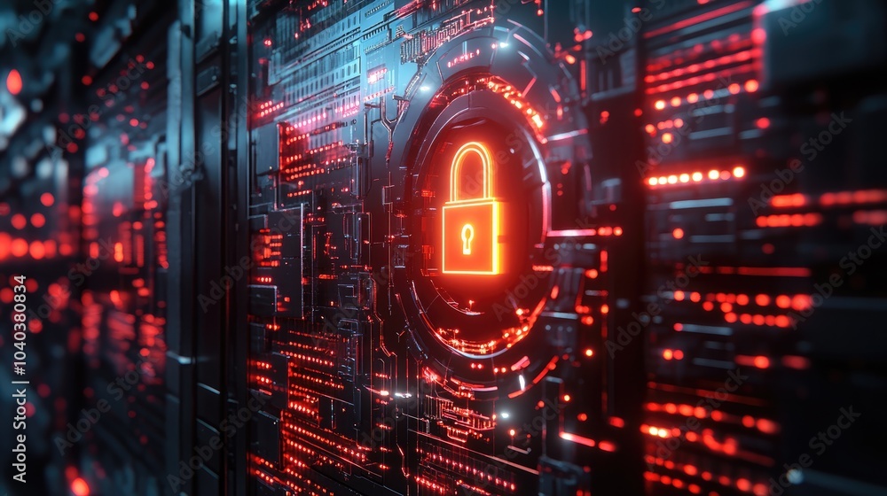 Obraz premium Exploring the intersection of cybersecurity and technology the significance of digital protection in a data-driven world