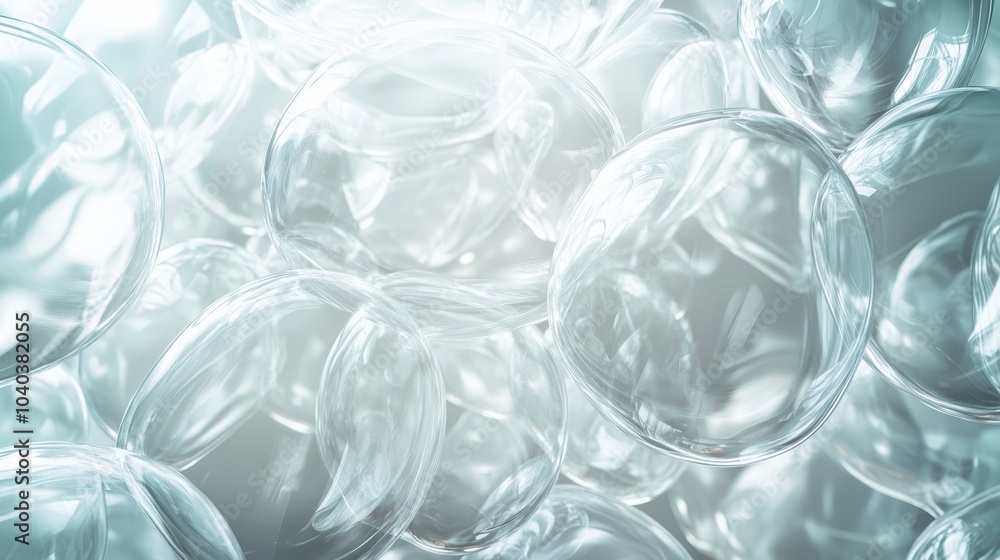 A collection of translucent, overlapping bubbles in a serene pastel hue, creating a dreamlike and ethereal atmosphere in this abstract digital artwork. A collection of translucent, overlapping bubbles in a serene pastel hue, creating a dreamlike and ethereal atmosphere in this abstract digital artwork.