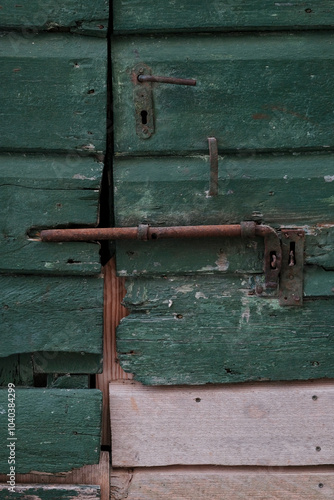 Old wooden door details