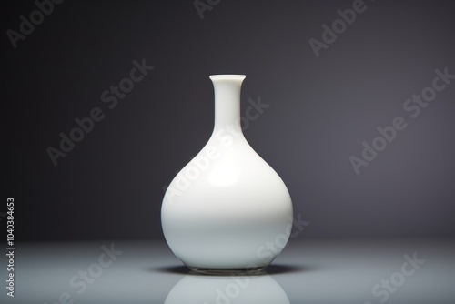 Porcelain pottery white vase.