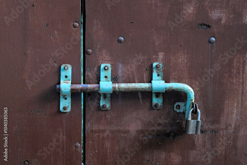 Old wooden door details