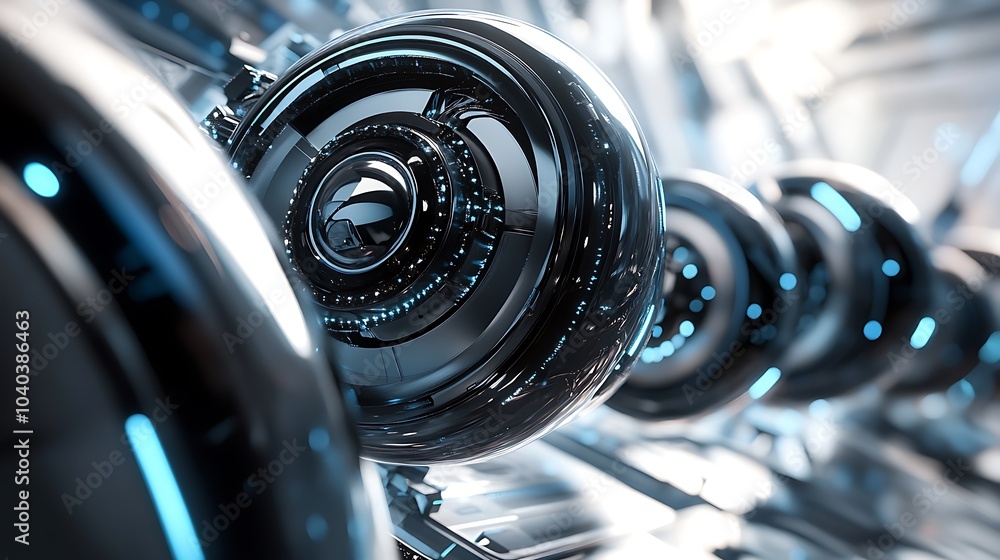 Futuristic abstract 3D render with modern design elements and dynamic shapes Futuristic abstract 3D render with modern design elements and dynamic shapes