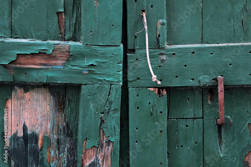 Old wooden door details