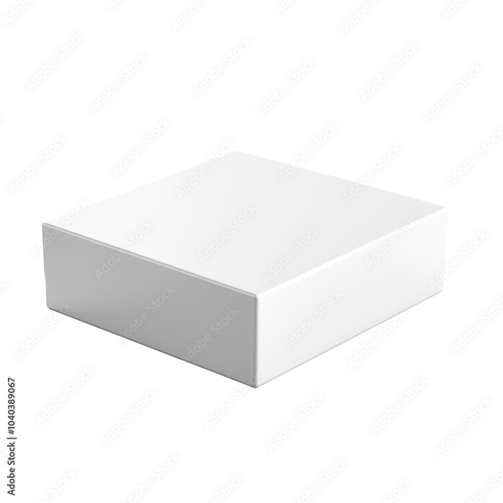 Simple white box resting on a neutral background, inviting curiosity about its contents and potential surprises inside Simple white box resting on a neutral background, inviting curiosity about its contents and potential surprises inside