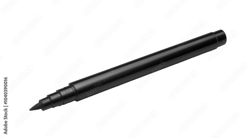 black marker pen with fine tip, isolated on white background, cut out black marker pen with fine tip, isolated on white background, cut out