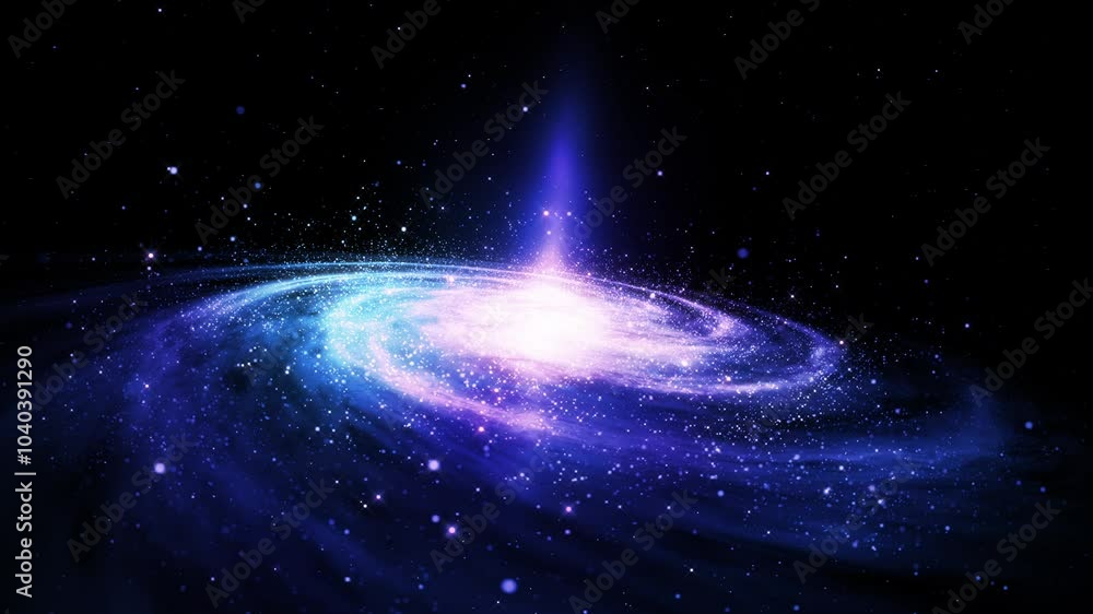 Motion Graphic Cosmic Nebula Background loop