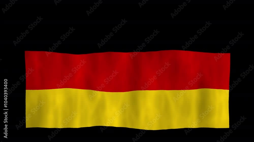 Animation of a waving 3D Germany flag with alpha channel Animation of a waving 3D Germany flag with alpha channel