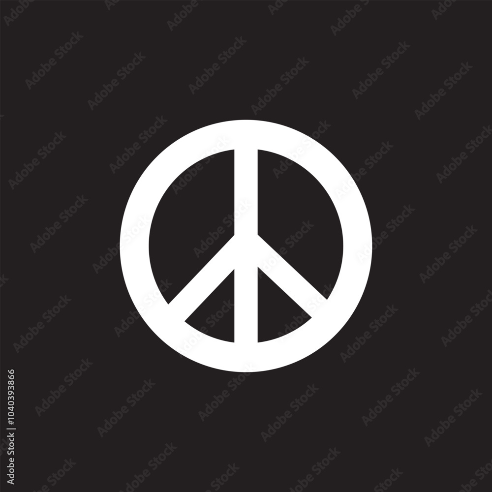 Vector illustration of peace mark Vector illustration of peace mark