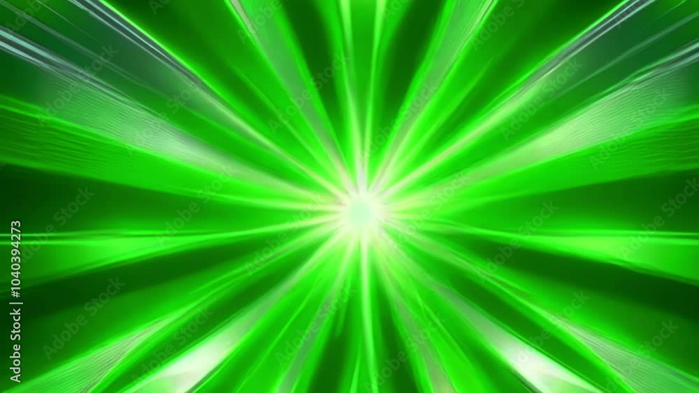 Bright green dominates the background, giving the impression of energy or a burst of light.. 4K Bright green dominates the background, giving the impression of energy or a burst of light.. 4K