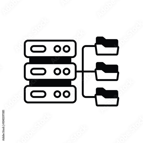 Distributed Storage vector icon