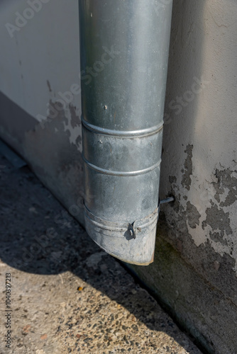 Wallpaper Mural part of a system of downspout metal pipes on a private house Torontodigital.ca