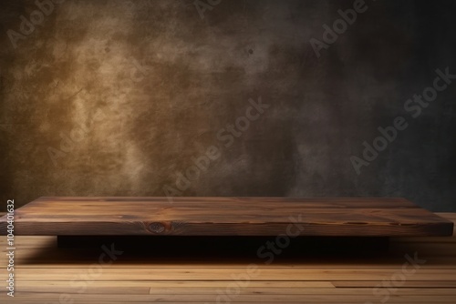 Loft style room table wood furniture.